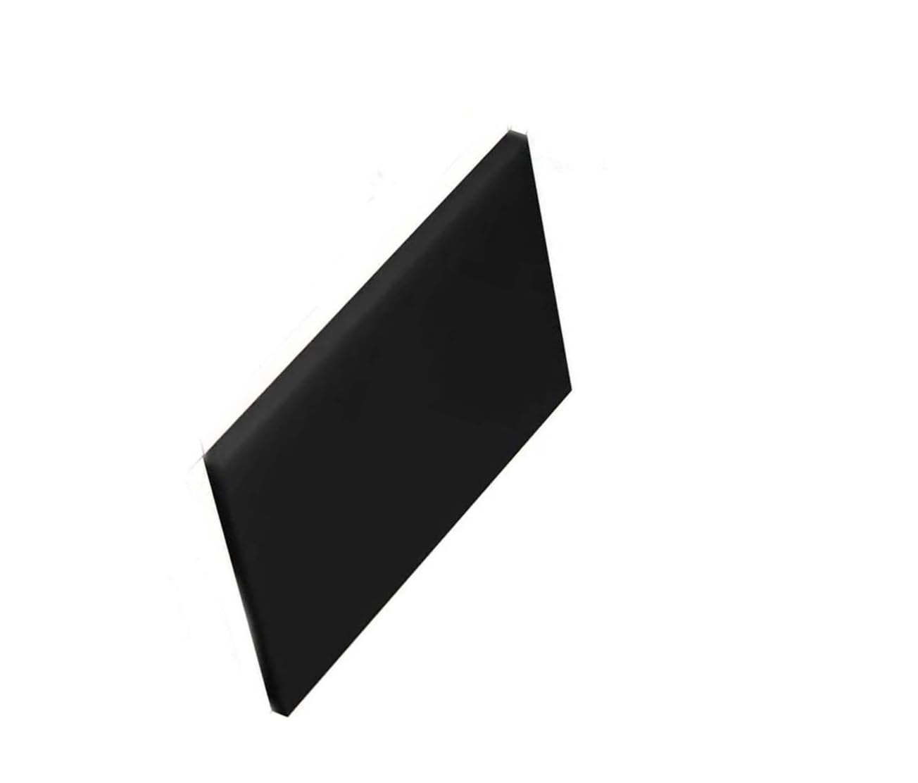 Hoja de plástico reutilizable ABS negro de 500 mm x 500 mm - Tablero ignífugo antiestático duradero