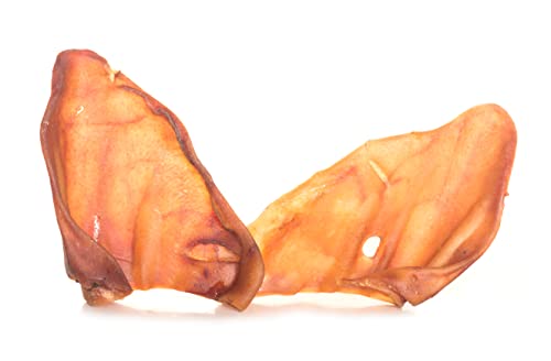 123 Treats Pig Ears for Dogs - (30 Count) 100% Natural, Long Lasting & Highly Digestible Chew Treats, Single Ingredient, Slow Baked, Great for Puppy, Large & Medium Dogs - Thumbnail 2