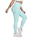 Damen Sport Leggings Lange Blickdicht Yoga Leggings Figurformende Sporthose Yogahose Fitnesshose mit Hohe Taille Bauchkontrolle Grün2 M