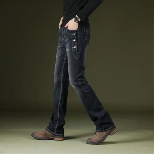 Men Boot Cut Flared Jeans Vintage Stretch Regular Fit Jeans Casual Bootcut Jeans2