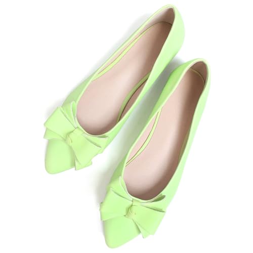 Image of SAILING LU Women's Bow-Knot Pointed Toe Ballet Flats