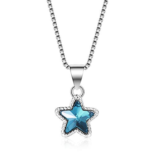 Collier ras de cou étoile bleue en argent parfait pour sublimer vos tenues d'été