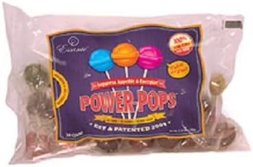 Power Pops Powerpops Natural Original Diet Vitamin Candy Lollipop Suckers - Suppress Cravings - "Chocolate Mousse Flavor " 30ct Bag
