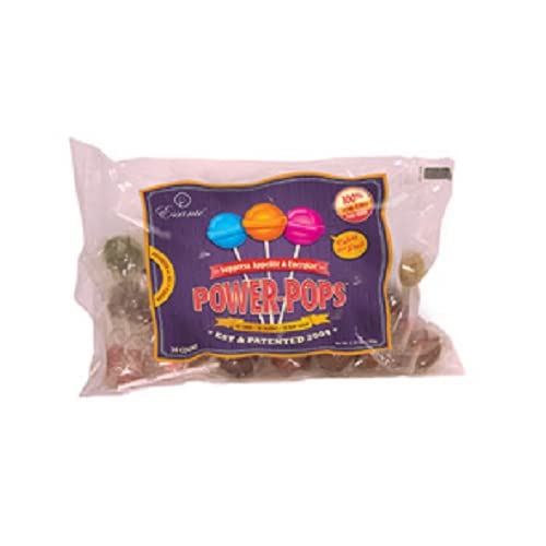 Power Pops Powerpops 30Ct Bag "Grape Flavor" Original Perfect Low 28 Calorie Diet Candy Lollipops - Natural Suckers Low Sugar Treat #TOP30