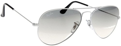 Ray-Ban RB3025 Aviator Silver Frame / Crystal Grey Gradient Lens
