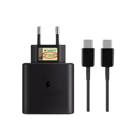 Kit de Carregador Turbo Android Power 45W 4.0 Entrada Tipo C + Cabo USB - Tipo C 1m (Preto) Universal Carregador de Parede PREMIUM RDL COMERCIAL