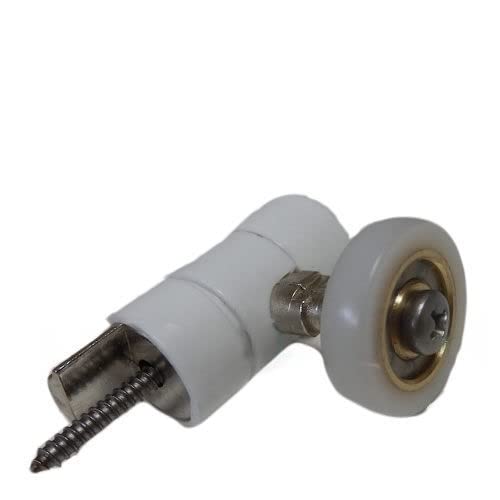 Rechange Roue Coulissant Supérieur Diamètre 21 avec ecrou Blanc 81080301