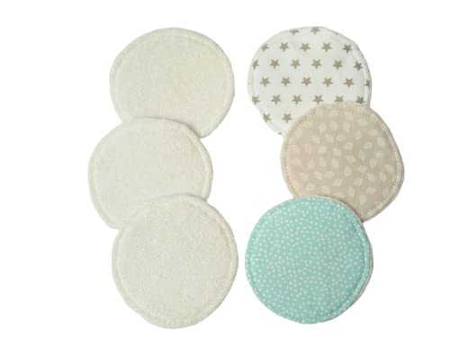 Generic - Coussinets d'allaitement lavables pour maman - Protection imperméable pour montée de lait - Motifs différents