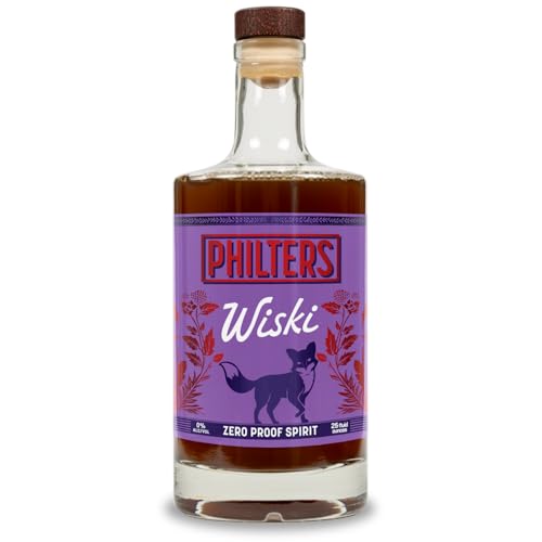 Philters Non-Alcoholic Wiski, Zero Proof Whiskey Spirit, Alternative Drink Made in USA, All Natural Flavors, 25 Fl Oz