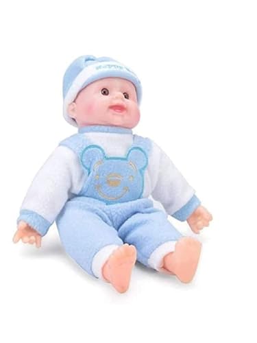 Image of Happy Baby Laughing Musical Boy Doll with Touch Sensors & Sound for Kids (Girls & Boys), 40H x 25L x 13W cm (Medium, Multi-Color)