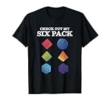 Check Out My Six Pack, RPG Dice T-Shirt