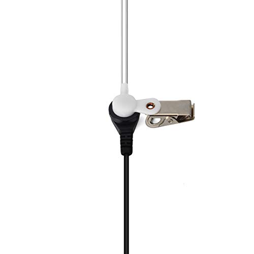 UAYESOK Oreillette 3,5 mm écoute/récepteur Uniquement avec Tube d'air et écouteurs Champignons pour Radio bidirectionnelle Motorola Kenwood Vertex Yaesu Haut-Parleur Micro – vue 4