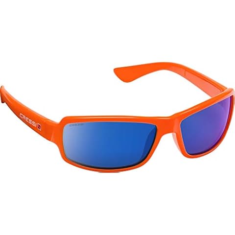 Cressi Ninja Flexible Polarized Sunglasses - Orange/Blue Cover