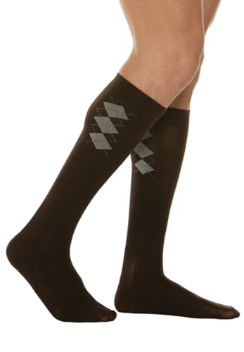 Relaxsan 820B (Marrone 5-XL) Calzini Compressione Graduata 18-22 mmHg Cotone con Soletta Massaggiante