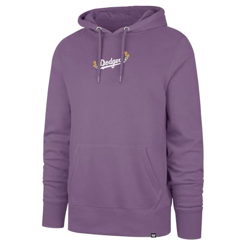 Sudadera MLB Los Angeles Dodgers con capucha hoodie drop shoulder talla L gris