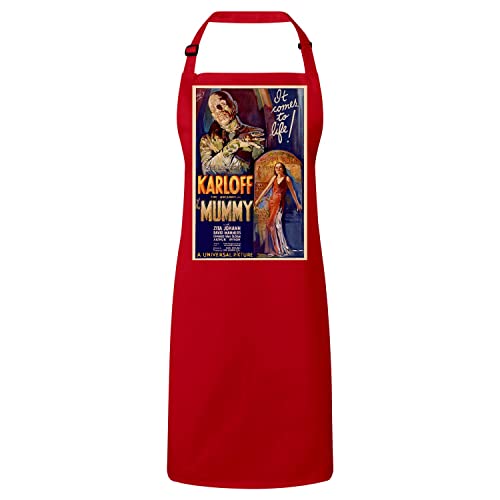 Tablier Cuisine Rouge la Mommie Poster Cinéma Vintage Cadeau Idéal Cinéphile