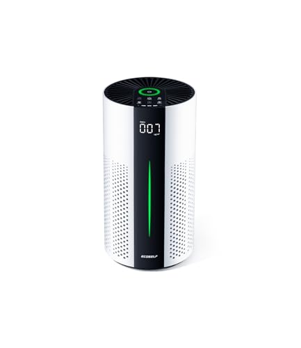 ECOSELF Air Purifiers for Home Large Room up to 1800 Ft², Air Purifiers for Bedroom 360° Air Intake with Smart Auto Mode, HEPA Air Purifier, Air Cleaner for Smoke PoIIen Pet Dander, HAP609