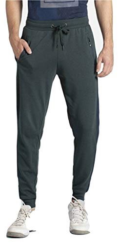 Image of Jockey AM71 Men Super Combed Cotton Rich Slim Fit Jogger with Zipper Pockets