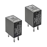 MUQIDA 2 PCS Car Air Conditioning Relay, 12VDC 40A 13500114/8385 Multi Purpose Quick Connect AC Relays, High Power 4-Pin Air Conditioning Fan Relay Compatible with Most Vehicles