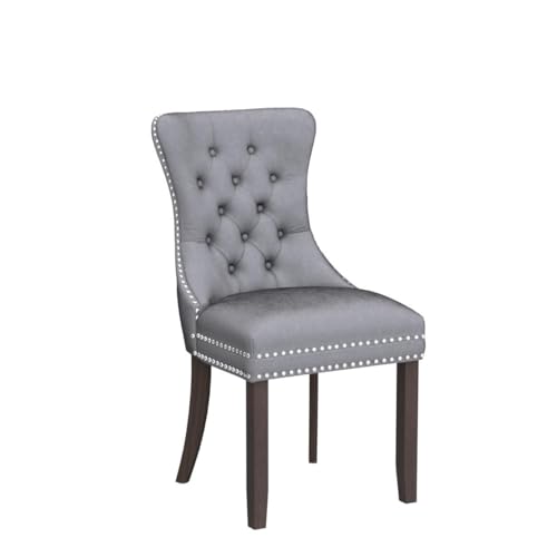 Image of Velvet Dining Chairs, Tufted Kitchen & Dining Room Chairs Set of 6