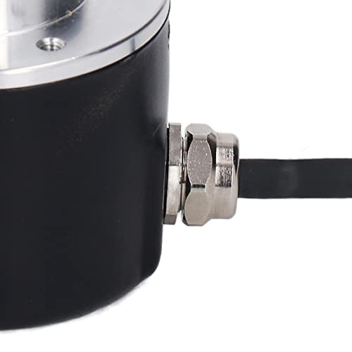 Hyuduo IP50 Rated Incremental Encoder 600P/R 50mm Push Pull Output with 6mm Shaft DC5-24V for CNC Robotics Cutting Length Control (1200P/R)