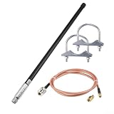 12 Dbi Omnidirezionale Vetroresina Per Elio Minatore Per Bobcat Per Nebra Con N Tipo Connettore Maschio E 1m Cavo A Bassa Perdita Per Lorawan 868 915 Mhz Esterno Lungo Raggio Copertura Del Segnale