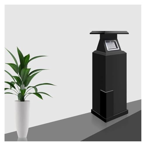 Poubelles extérieures avec cendrier vertical laqué blanc haut de gamme