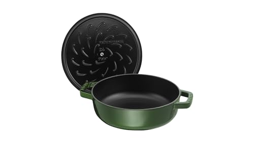 STAUB-40511-478-0-Cast-Iron-Chistera-28-cm-Basil-Green
