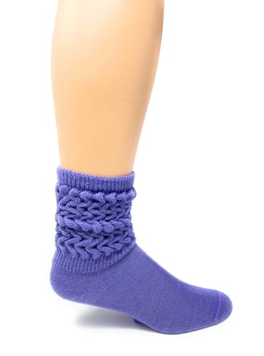 WARRIOR ALPACA SOCKS - Women's Scrunchy Slouch 100% Alpaca Wool Socks (Medium, Lavender)4