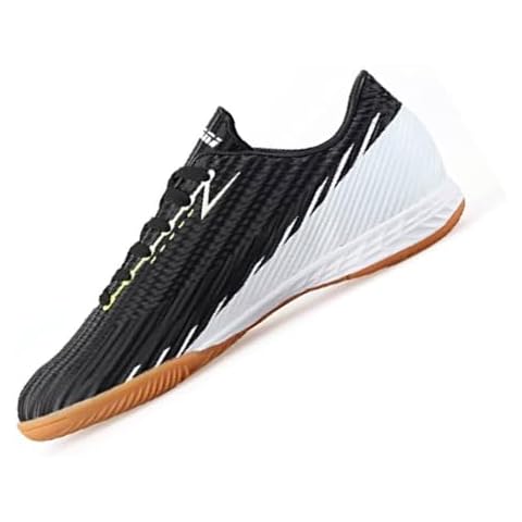 Vizari Tesoro Indoor Soccer Shoes for Kids | Lightweight, Durable and Comfortable Soccer Cleats for Youth | Synthetic Upper, with Non-Marking Rubber Outsole for Boys and Girls Black/White Cover