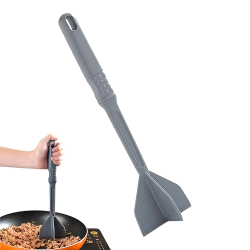 Tritacarne, mescolatore di verdure con testa a 4 lame, multifunzionale resistente al calore e mix per hamburger, schiacciapatate antiaderente, per hamburger e carne