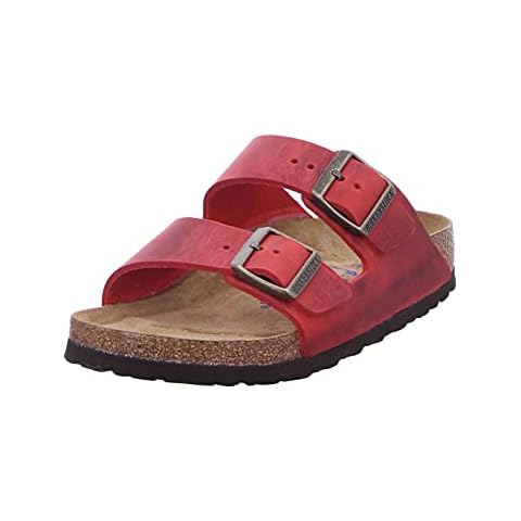 BIRKENSTOCK Damen Arizona Halbschuhe Sandalen Rot 38 EU Cover