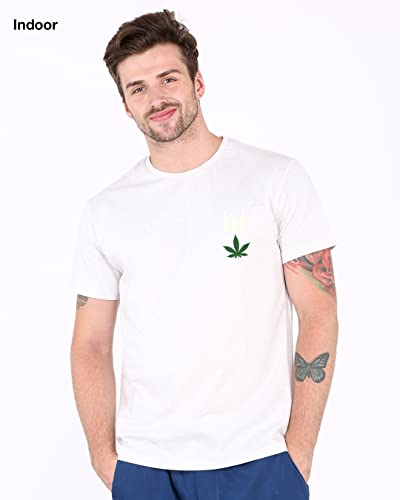 Image of Bewakoof Men's Printed 100% Cotton T-Shirt - Regular Fit, Round Neck, Half Sleeves