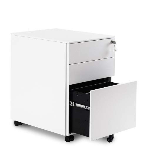 Mobile File Cabinet With 3 Drawers 5 Wheels Lockable Filing File Cabinet For A4 File Metal Solid Pedestal For Office And Home Buy Online In Belize Missing Category Value Products In