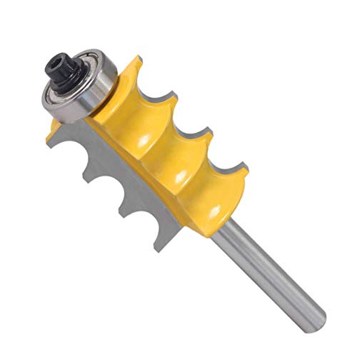 WSOOX 3/16-Inch Radius Triple Bead Furniture Trim & Molding Router Bit 1/4-Inch Shank - Image 5