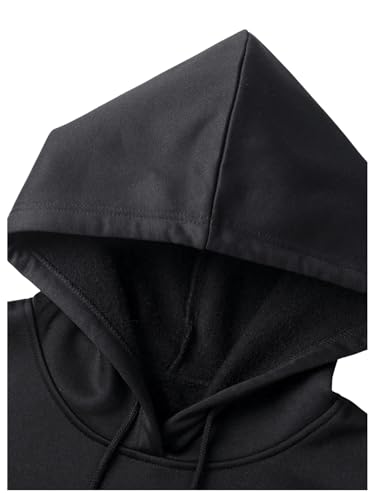 Floerns Hoodies for Men Cross Print Oversized Sweatshirt Drop Shoulder Long Sleeve Streetwear Vintage Pullover Tops4