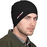 Allextreme Unisex Helmet Liner Skull Cap for Bikers Breathable Sweat Absorbing Cooling Quick Dry Cotton Head Cap Bandana for Men & Women Biking Hiking Cycling Protective Bike Riding Gear (Black)