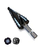 高性能4枚刃仕様 M35ステップドリルビットセット- 金属、ステンレス鋼、アルミニウム、木材、プラスチック向け (4-20mm)