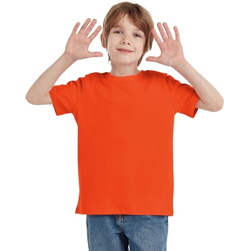 Image of Dreammonkey 2T-12Years Kids Cotton T-Shirt Short Sleeve Crew Neck Tshirt for Boys and Girls