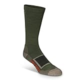 First Lite Early Season Lightweight Merino Wool Crew Socks - Moisture Wicking Boot Socks for Hot Weather Hunting, Made in USA