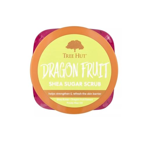Image of Tree Hut Dragon Fruit Shea Sugar Scrub, Exfoliating, Hydrating & Moisturizing Body Scrub with Shea Butter & Nourishing Essential Oils, Smooth & Soften Skin, 18 oz
