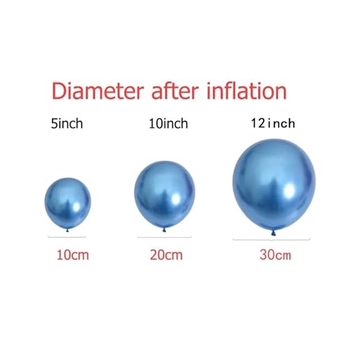 Ballon métallique résistant 12 pouces pour décoration durable