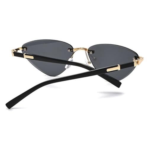 Triangle Rimless Sunglasses Female Suneyeglass Gradient Color UV400 Protection 5