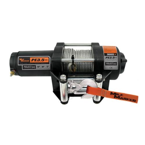 Mile Marker Winch PE3500 para ATV 3500 lb 7/32” X 42’ Cable miniatura 1