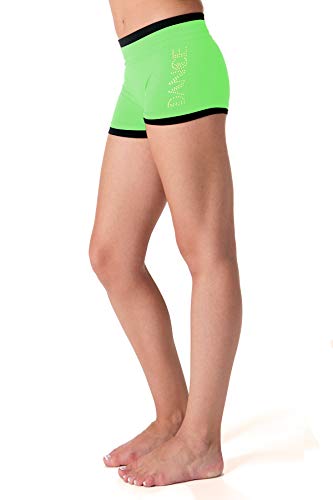 Kurve Kids and Girls Dance Lightweight Rhinestone Shorts, UV Protective Fabric, Rated UPF 50+ (Made with Love in The USA)