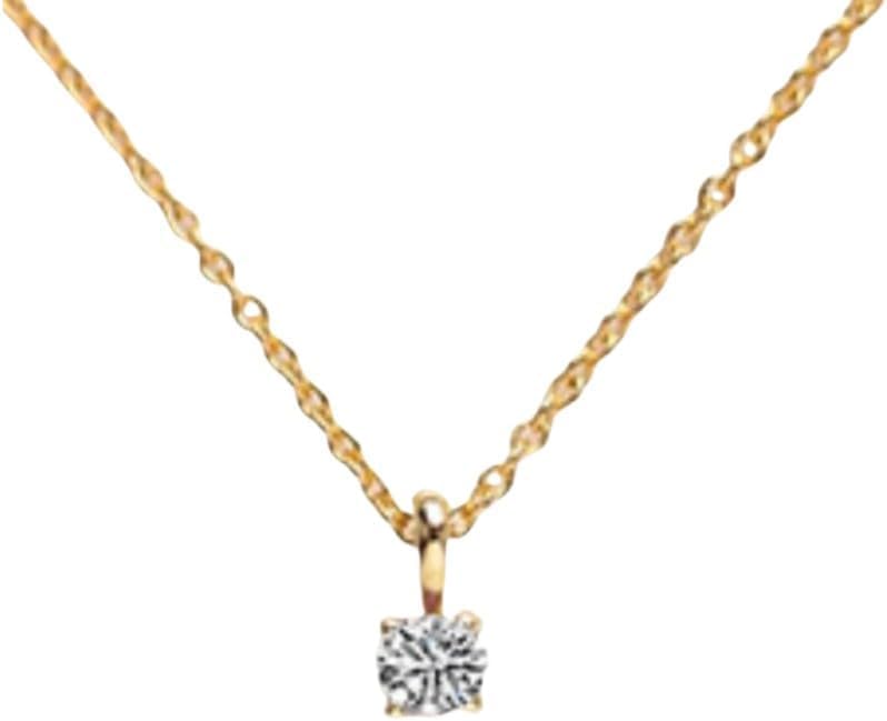 Pendentif en argent sterling 925 et pierre de naissance de haute joaillerie