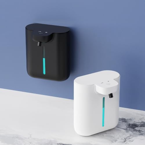 NEIQIUWING Para dispensador automático de jabón de pared: 500 ml de capacidad y cantidad de salida ajustable