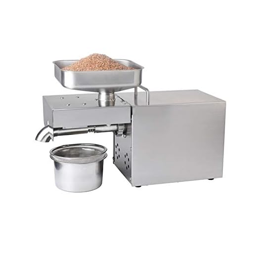 Máquina automática de prensa de aceite para el hogar, extractor de aceite de acero inoxidable, prensa Ail con taza de aceite, para aguacate, coco, ricino, lino, maní, canola
