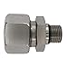 Brennan Industries D8051-S20-10-O-NBR Steel Straight Male Stud Coupling Bite, 20 mm Tube Size, M30 x 2 NPT x 7/8"-14 ORB Thread