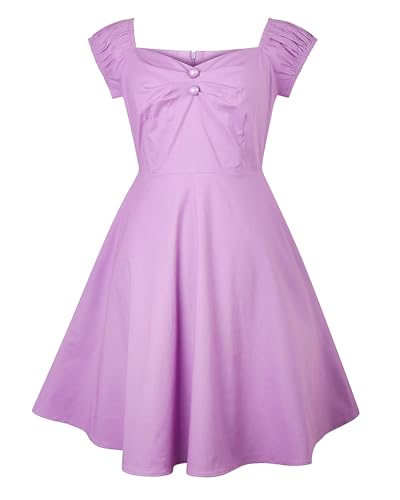 Image of YARN & INK Retro Swing Dresses for Women 1950s Vintage Rockabilly Clothes Pinup Clothing Cocktail Party Dress